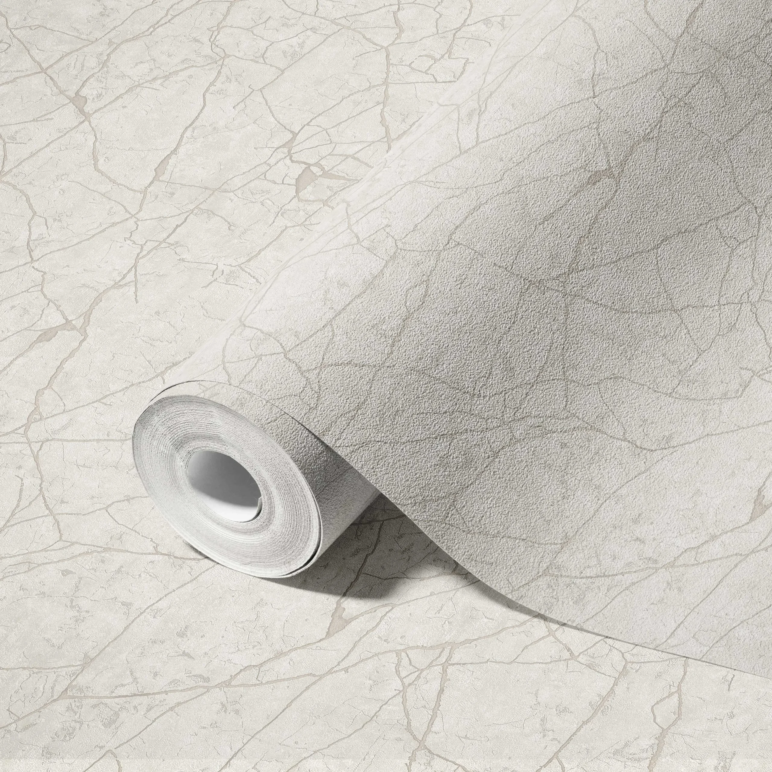 Beige Embossed Wallpaper – Marble Vein (23107-2)